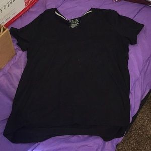 Plain black vneck